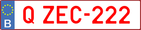Trailer License Plate
